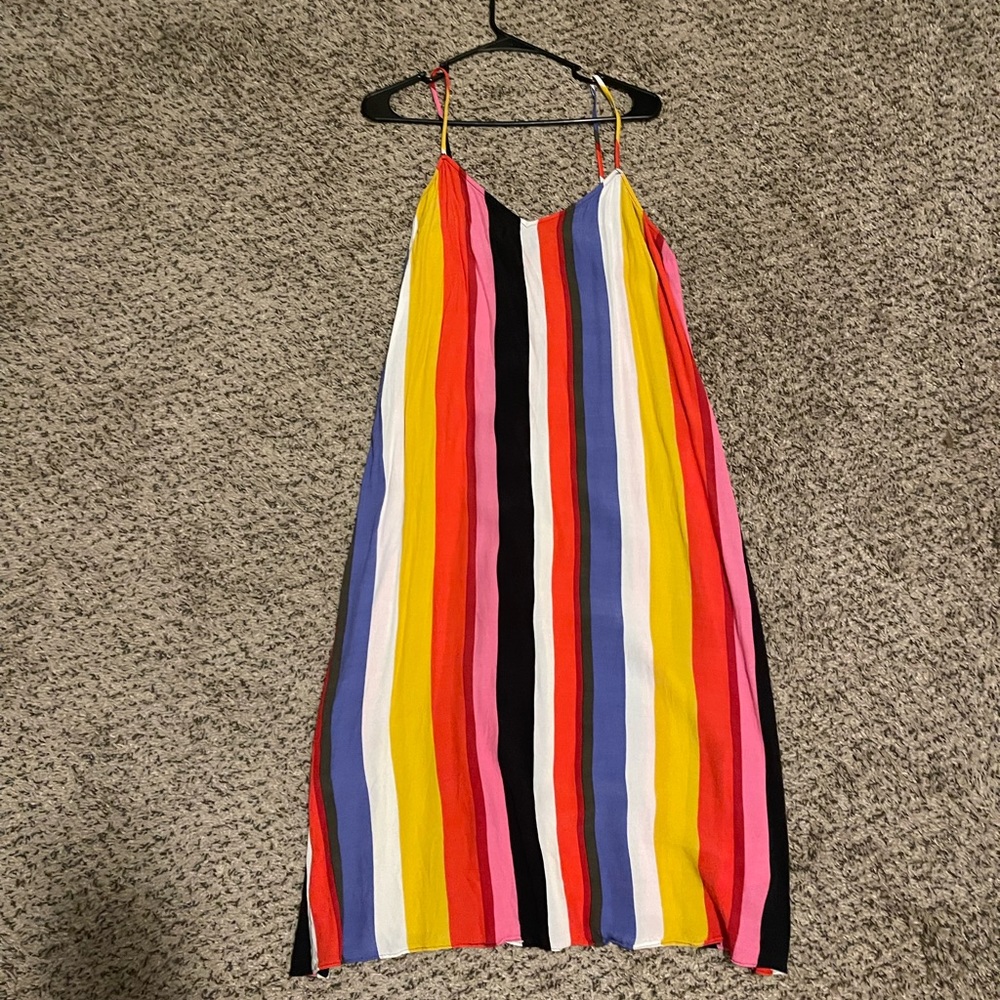 Rainbow slip dress